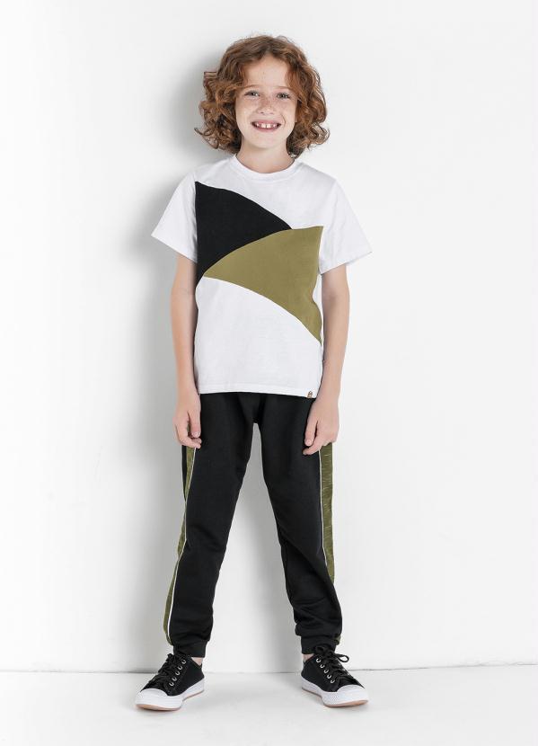 Outlet - Camiseta Infantil Branca com Recortes 3