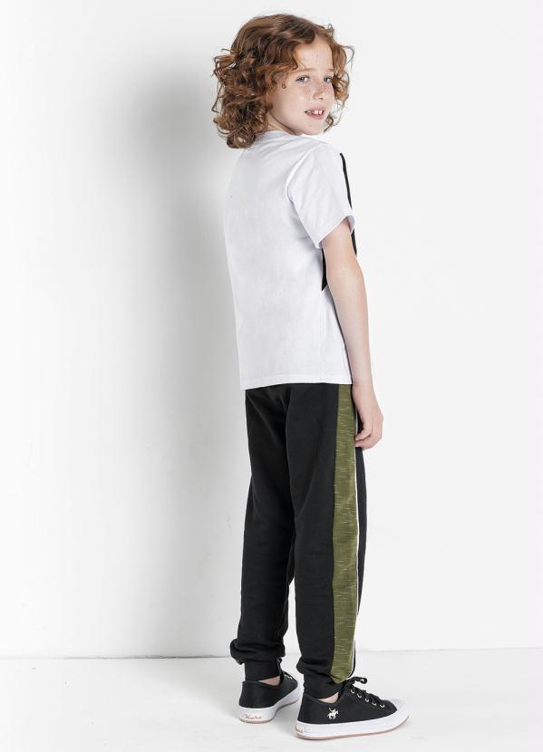 Outlet - Camiseta Infantil Branca com Recortes 4