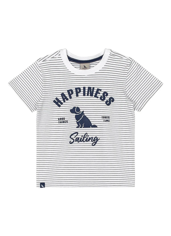 Quimby - Camiseta Infantil com Estampa 3d Quimby Branco 3