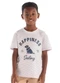 Quimby - Camiseta Infantil com Estampa 3d Quimby Branco - variação:  