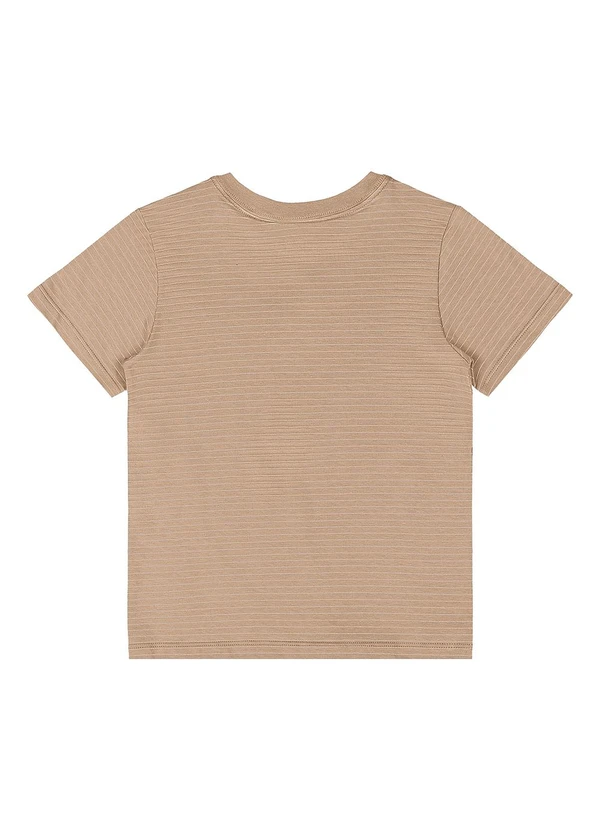 Quimby - Camiseta Infantil com Estampa 3d Marrom 4