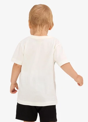 Rovi Kids - Camiseta Infantil com Estampa Bege - ROVI KIDS