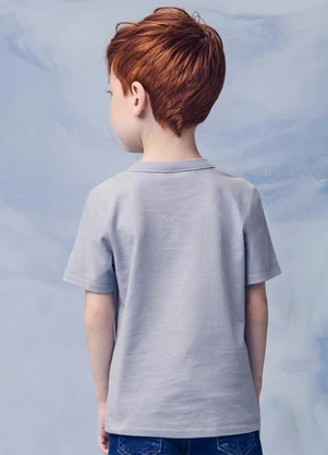 Youccie - Camiseta Infantil com Estampa de Dino Cinza - YOUCCIE