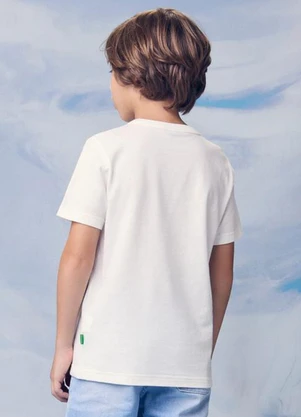 Youccie - Camiseta Infantil com Estampa Frontal Branco - YOUCCIE