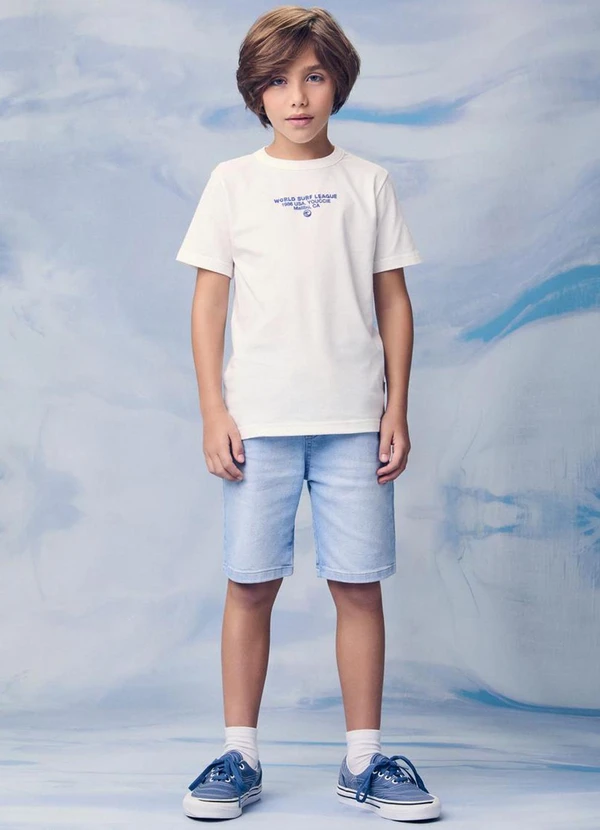 Youccie - Camiseta Infantil com Estampa Frontal Branco 3