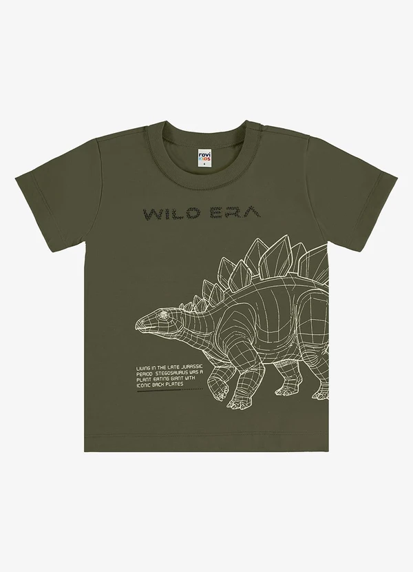 Rovi Kids - Camiseta Infantil com Estampa Verde