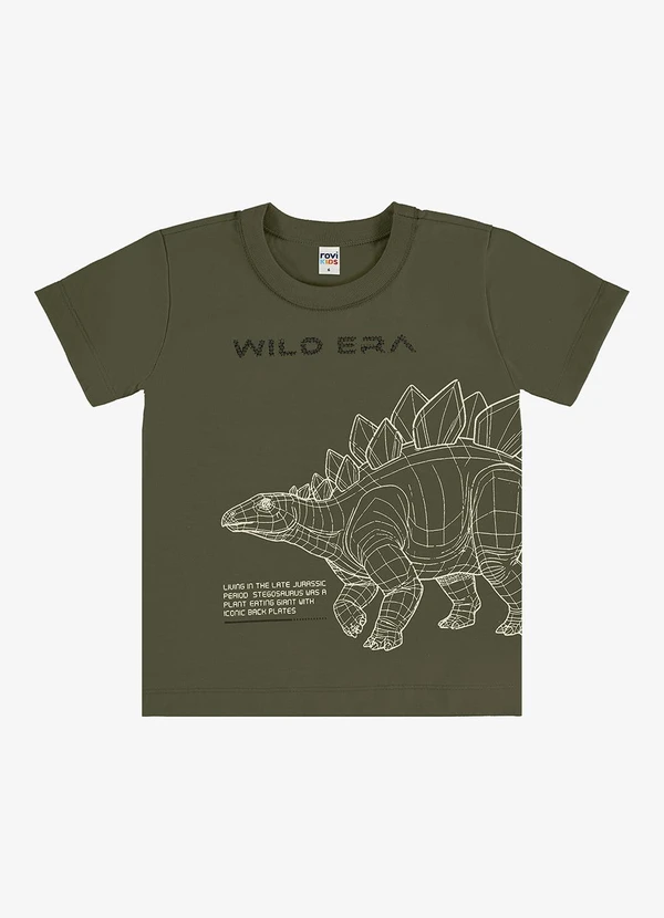 Rovi Kids - Camiseta Infantil com Estampa Verde