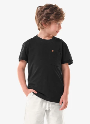Trick Nick - Camiseta Infantil Cotton Masculina Preto - TRICK NICK
