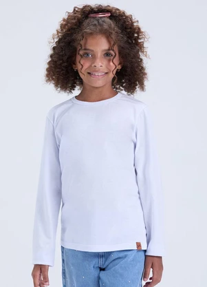 Vida Costeira - Camiseta Infantil de Malha Lisa Avulsa Branco - VIDA COSTEIRA
