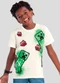 Brandili - Camiseta Infantil do Minecraft em Gel Cinza - variação: Bege