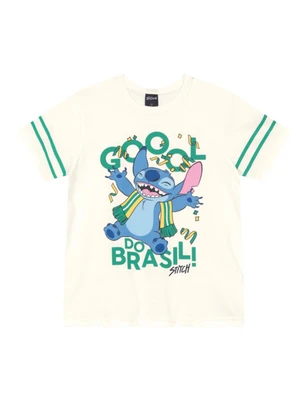 Brandili - Camiseta Infantil do Stitch Natural - BRANDILI