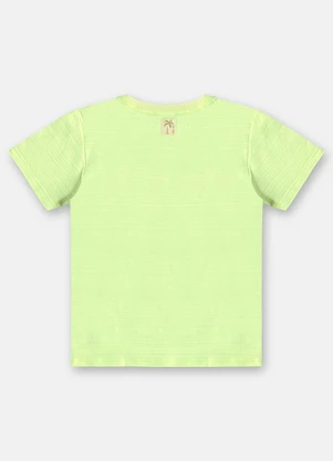 Up Baby - Camiseta Infantil em Algodão Flamê Verde - UP BABY