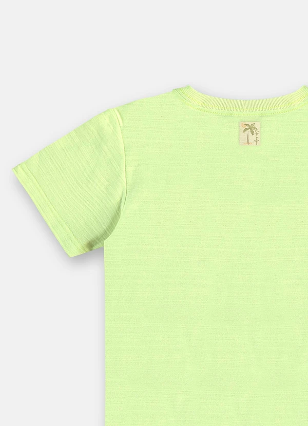 Up Baby - Camiseta Infantil em Algodão Flamê Verde 3