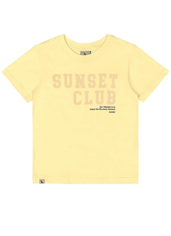 Quimby - Camiseta Infantil em Algodão Amarelo 3