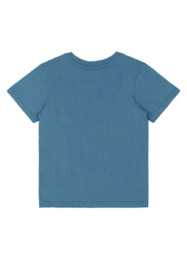 Quimby - Camiseta Infantil em Algodão Azul 4