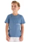Quimby - Camiseta Infantil em Algodão Azul - variação: Azul