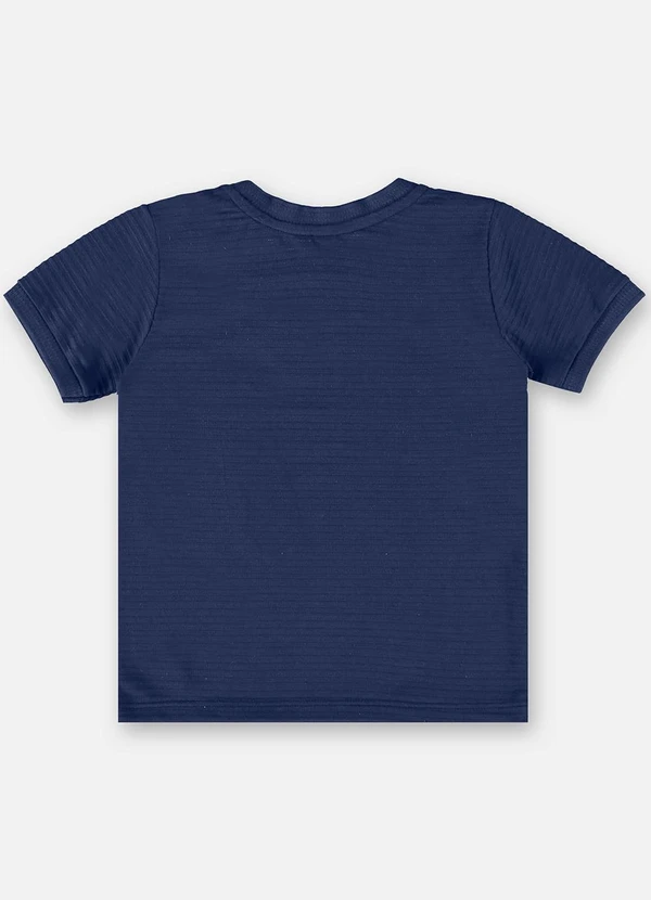 Up Baby - Camiseta Infantil em Malha Relevo Azul 3