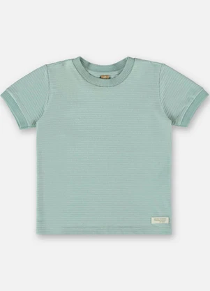 Up Baby - Camiseta Infantil em Malha Relevo Cinza - UP BABY