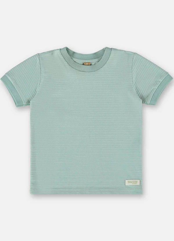 Up Baby - Camiseta Infantil em Malha Relevo Cinza 2