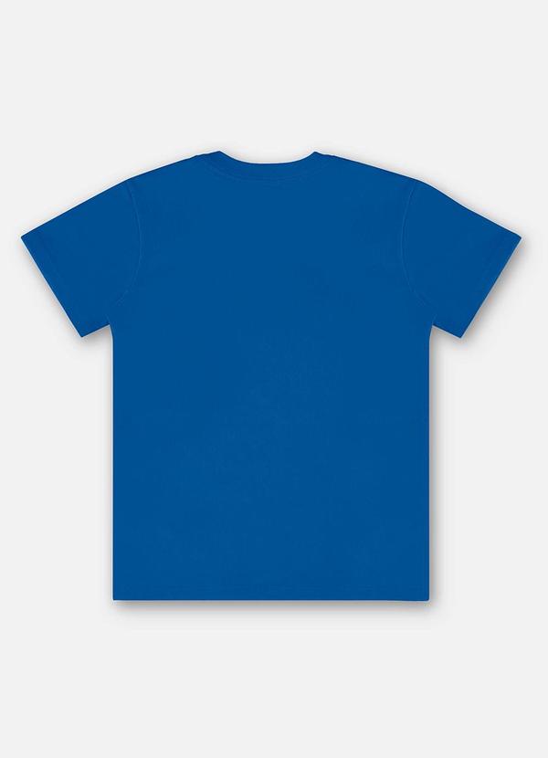 Up Baby - Camiseta Infantil em Meia Malha Azul 2