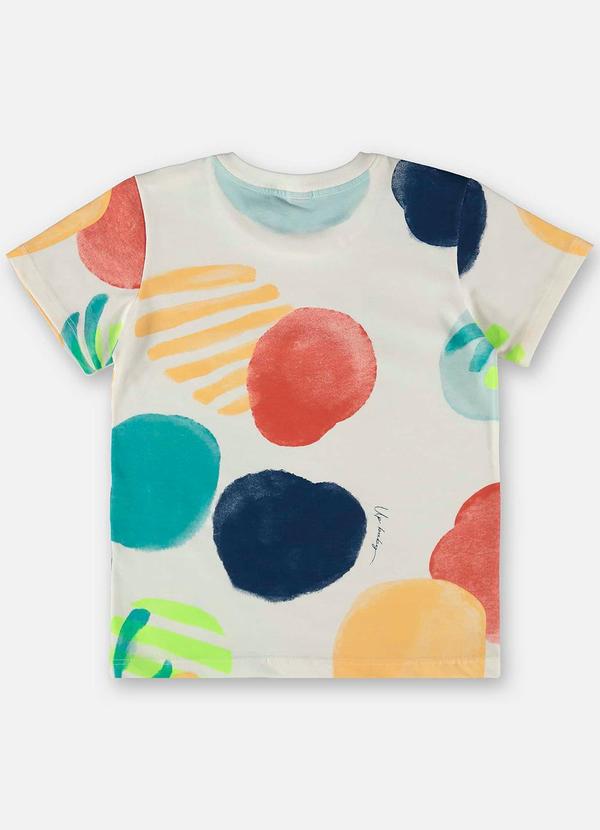 Up Baby - Camiseta Infantil em Meia Malha Bege 3