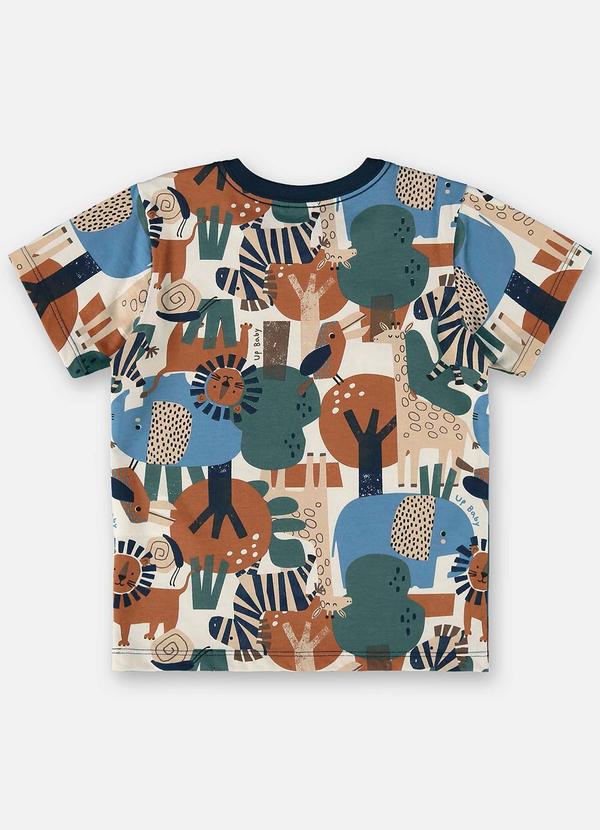 Up Baby - Camiseta Infantil em Meia Malha Bege 3