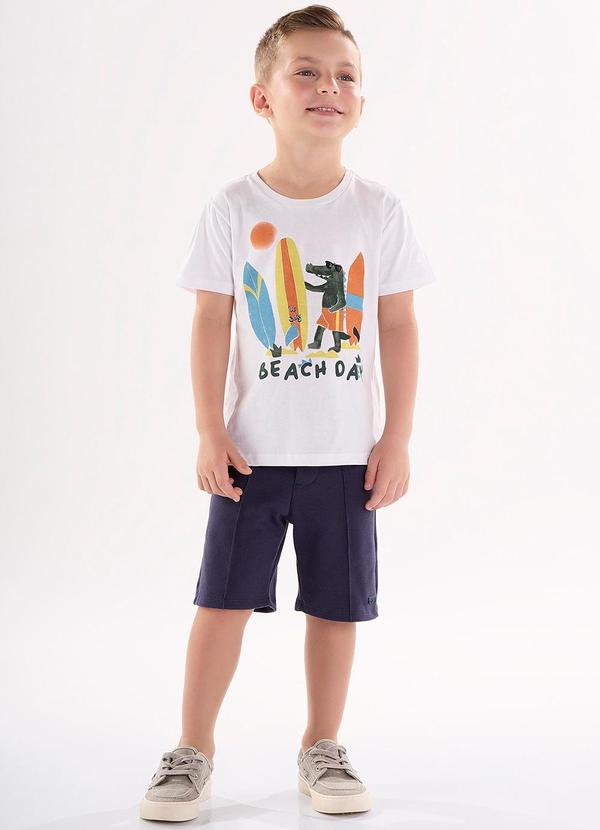 Up Baby - Camiseta Infantil em Meia Malha Branco 2