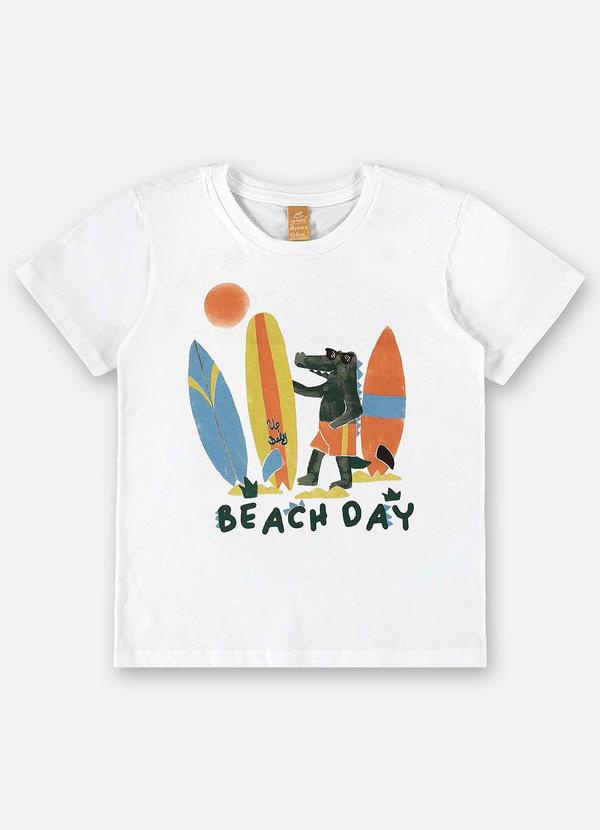 Up Baby - Camiseta Infantil em Meia Malha Branco 3