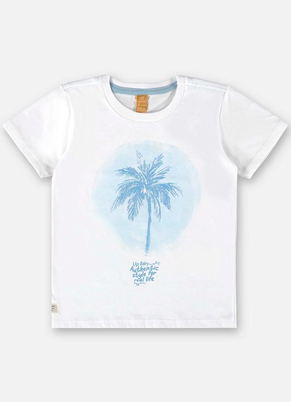Up Baby - Camiseta Infantil em Meia Malha Branco 2