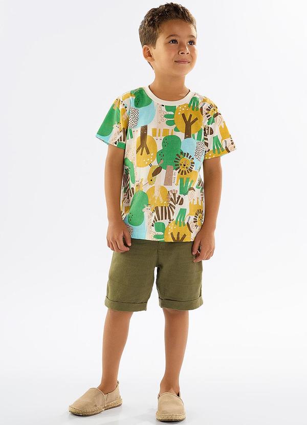 Up Baby - Camiseta Infantil em Meia Malha Branco