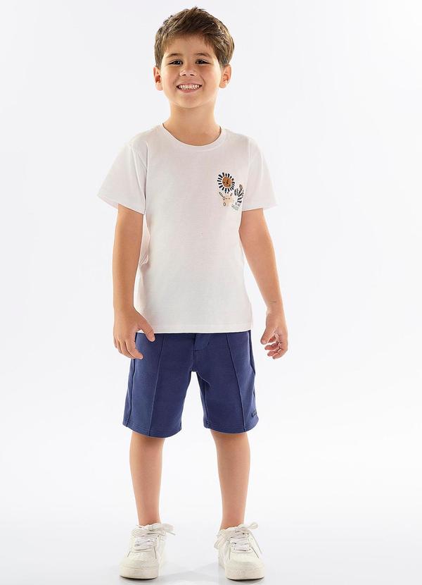 Up Baby - Camiseta Infantil em Meia Malha Branco