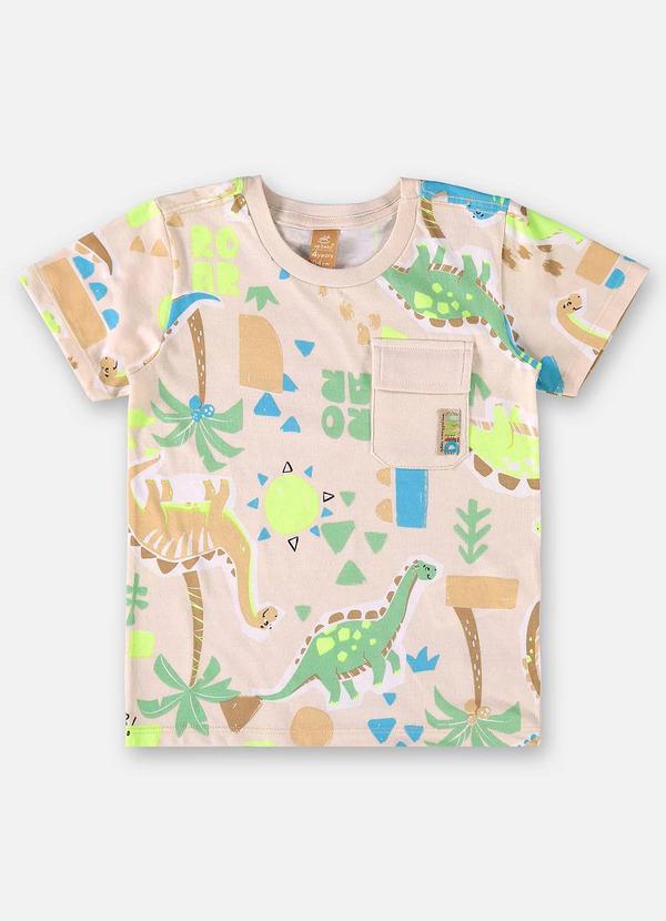 Up Baby - Camiseta Infantil em Meia Malha Marrom 3