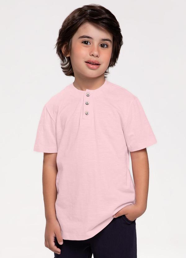 Trick Nick - Camiseta Infantil em Meia Malha Rosa 1