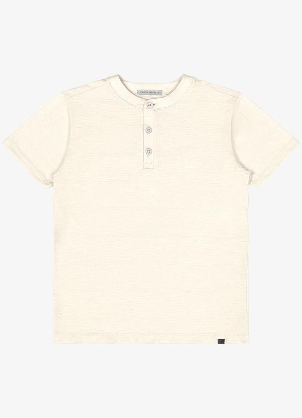 Trick Nick - Camiseta Infantil em Meia MalhaBege 1