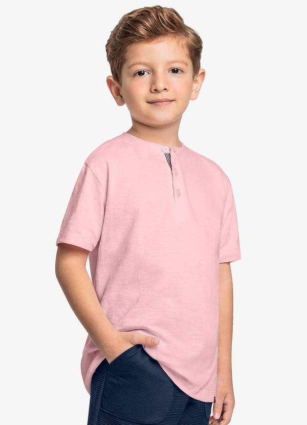 Trick Nick - Camiseta Infantil em Meia Malha Rosa