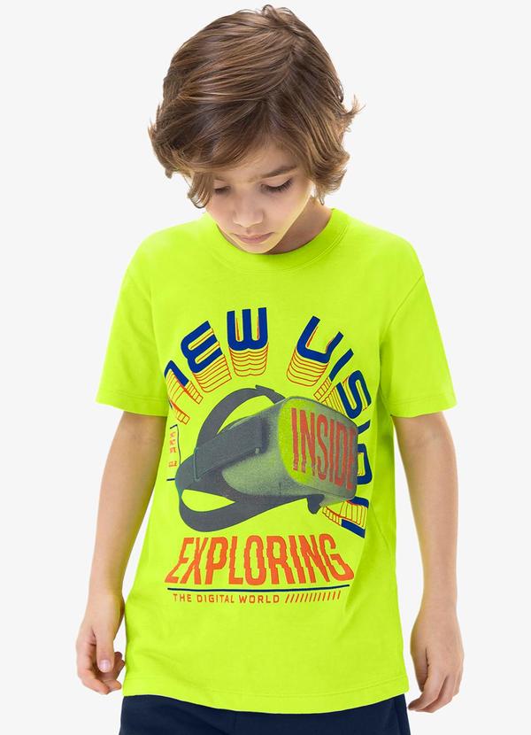 Rovi Kids - Camiseta Infantil em Meia Malha Verde