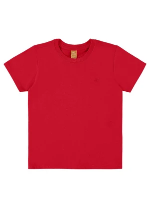 Up Baby - Camiseta Infantil em Meia Malha Vermelho - UP BABY