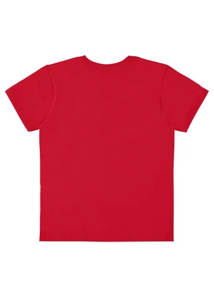 Up Baby - Camiseta Infantil em Meia Malha Vermelho - UP BABY