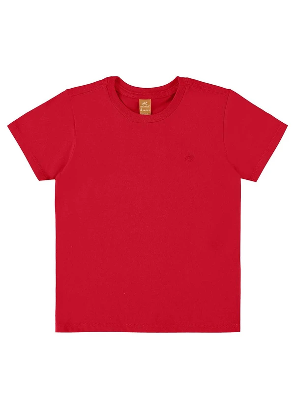 Up Baby - Camiseta Infantil em Meia Malha Vermelho