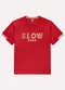 Kyly - Camiseta Infantil Menino em Piquet Flamê Marrom - variação: Vermelho