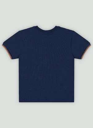 Camiseta Infantil em Piquet Quimby Azul - QUIMBY