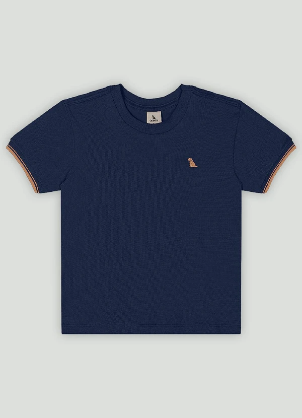 Quimby - Camiseta Infantil em Piquet Quimby Azul