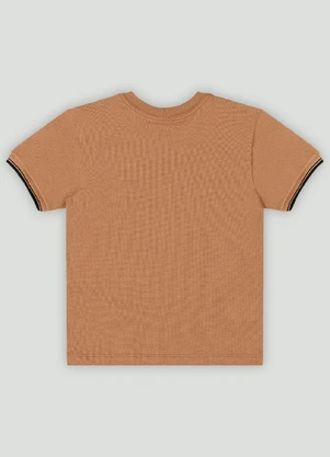 Camiseta Infantil em Piquet Quimby Marrom - QUIMBY