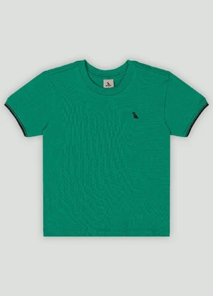 Camiseta Infantil em Piquet Quimby Verde - QUIMBY