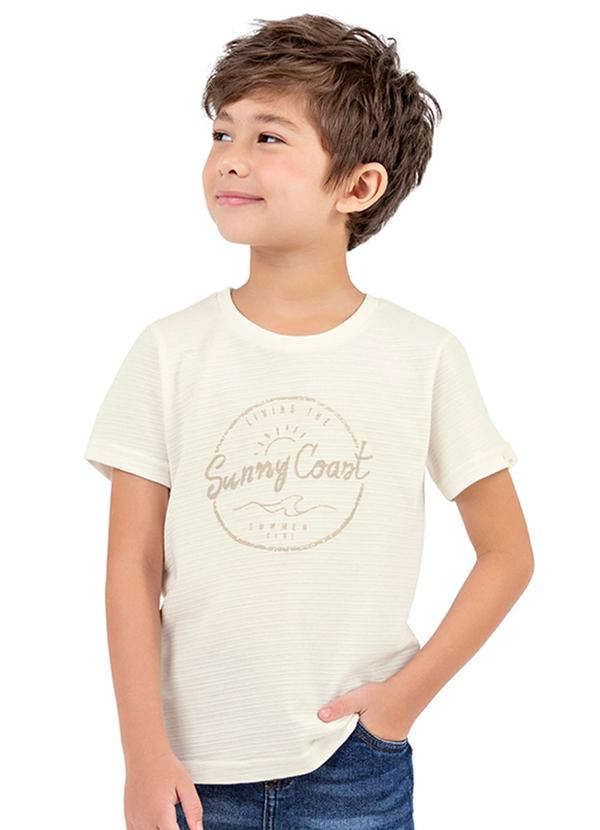 Colorittá - Camiseta Infantil Estampa Verão Colorittá Bege