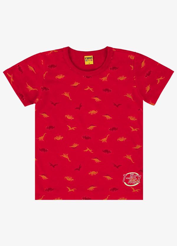 Rovi Kids - Camiseta Infantil Estampada Vermelho