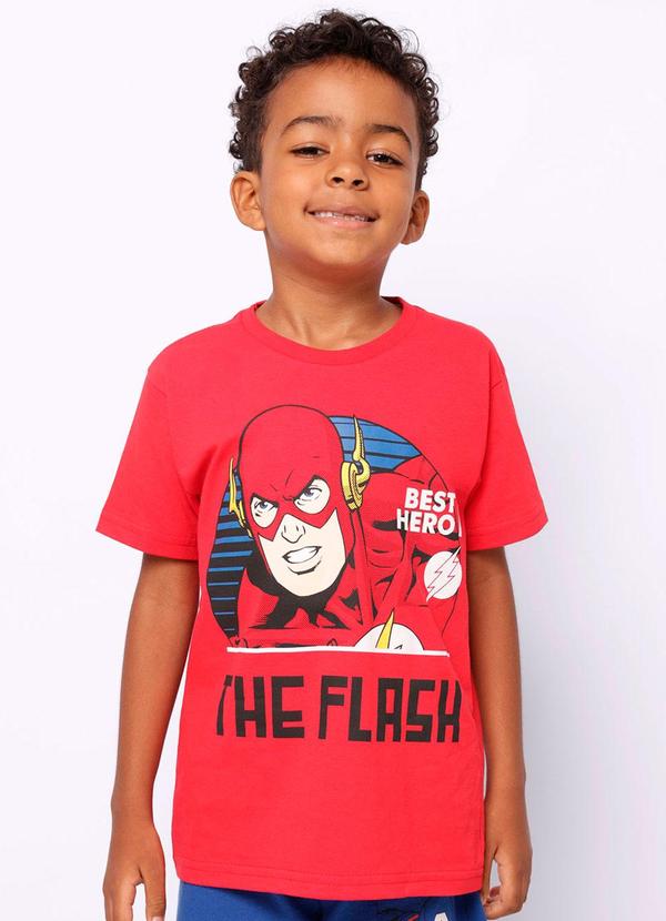 Torra - Camiseta Infantil Flash Vermelha