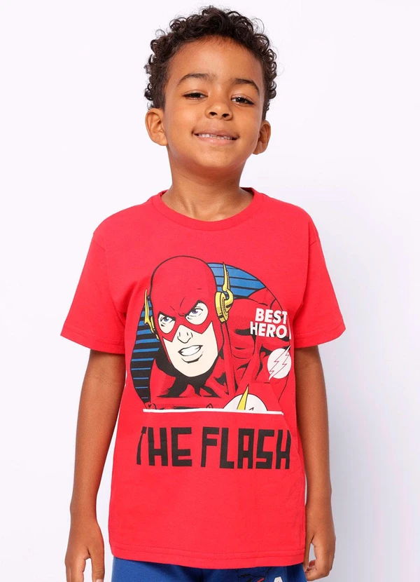 Torra - Camiseta Infantil Flash Vermelha