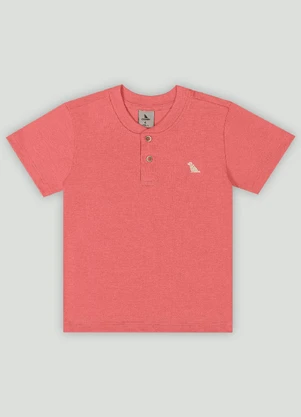 Camiseta Infantil Golden 3d Meia Malha Quimby Rosa - QUIMBY