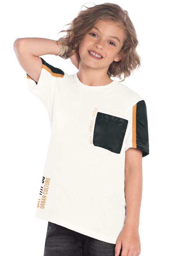 Kyly - Camiseta Infantil Lettering Kyly Off White